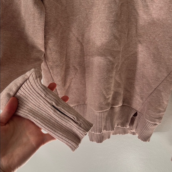 Alo XS Haze Long Sleeve Top Yoga Cover Up in Pink - Picture 5 of 9